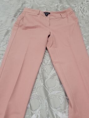 White House Black Market Soft Pink Straight-Leg Trousers
